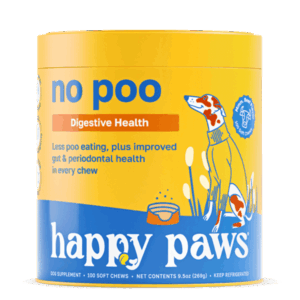 happy paws dog supplement no poo x
