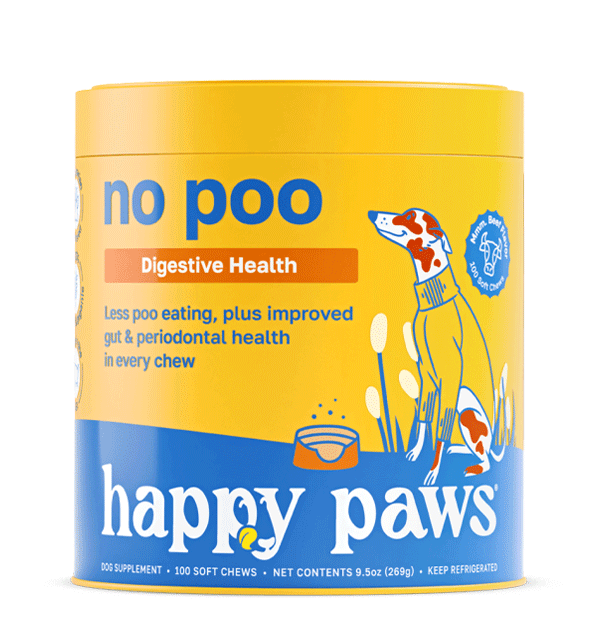 happy paws dog supplement no poo x